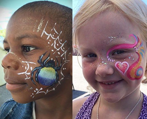 Fantasy Face Painting in Ottawa - example of children's face painting
