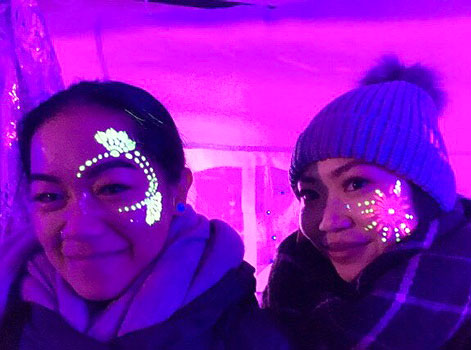 Fantasy Face Painting in Ottawa - example of glow in the dark face painting
